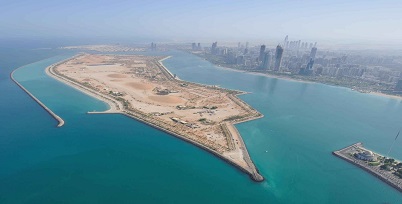 Al Lulu Island in Abu Dhabi City