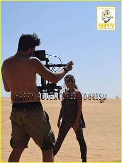 Shooting At Desert Camp With Greece Singers