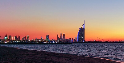 Sunrise in Dubai